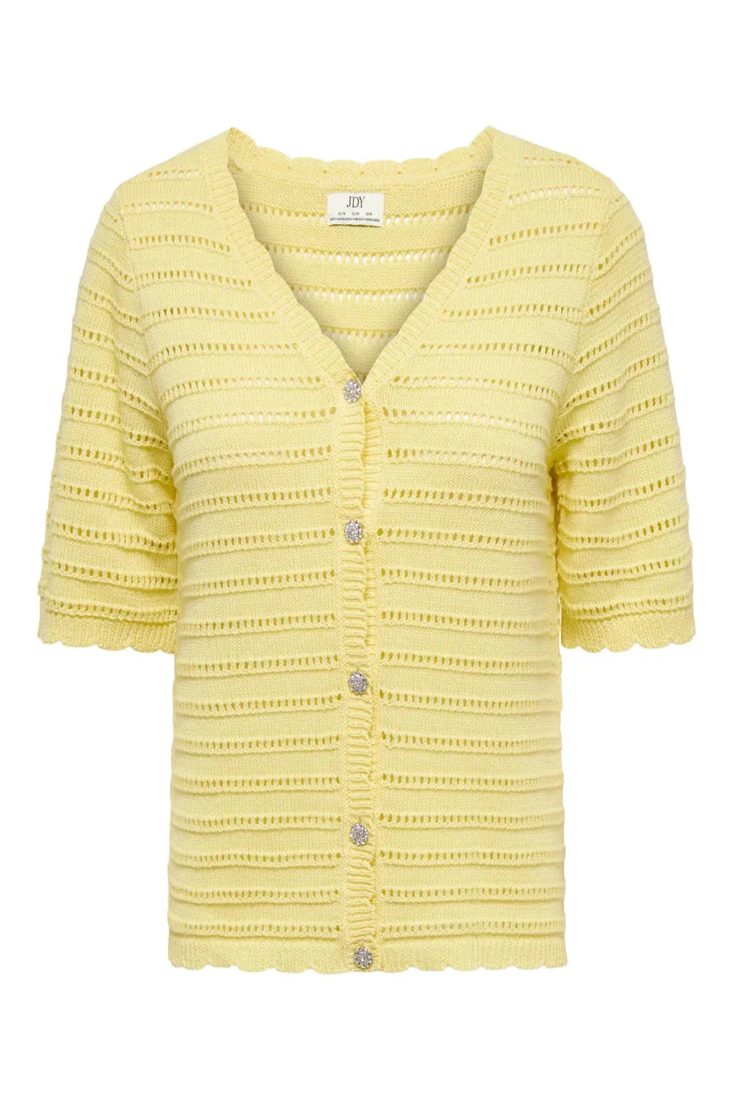 JDY - Jdytanja 2/4 V-Neck Cardigan Knt - 5020381 Double Cream Cardigans 
