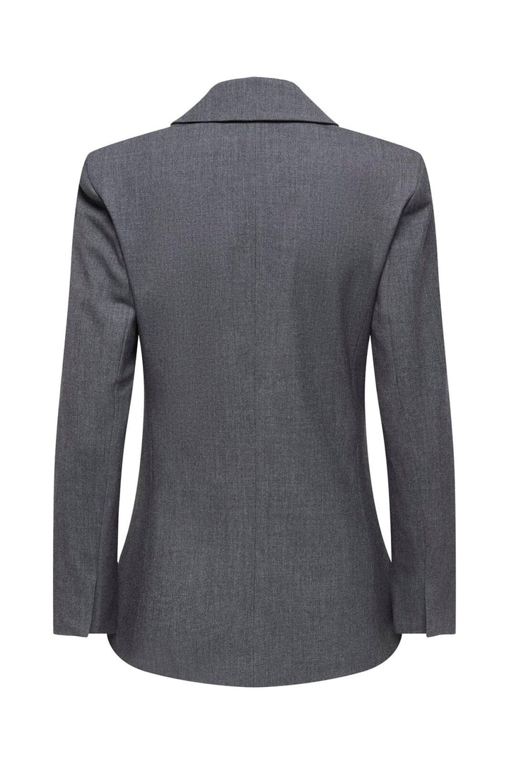 JDY - Jdyvalerie L/S Fitted Blazer - 5082542 Dark Grey Melange