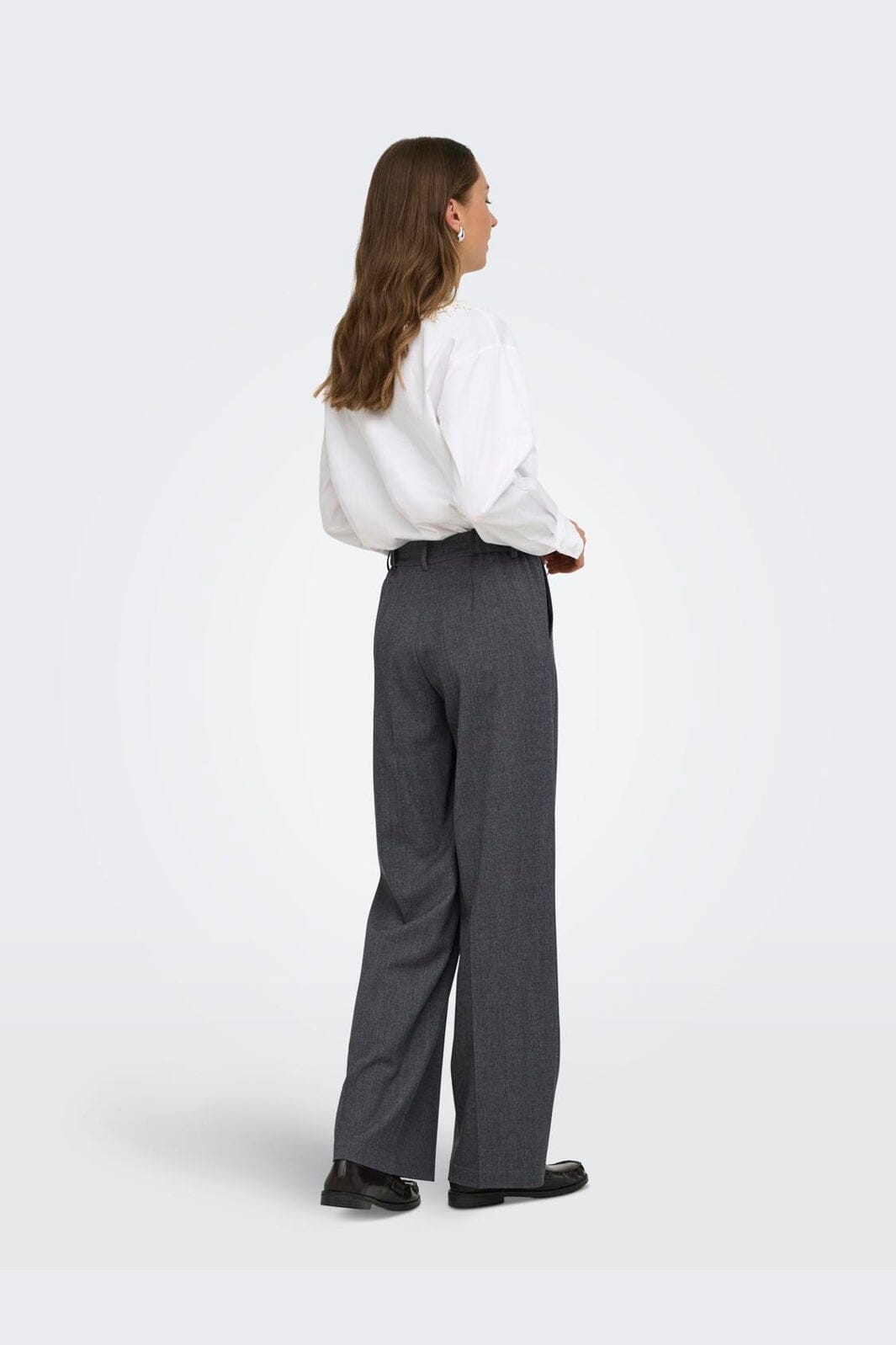 JDY - Jdyvalerie Wide Pant - 5084177 Dark Grey Melange