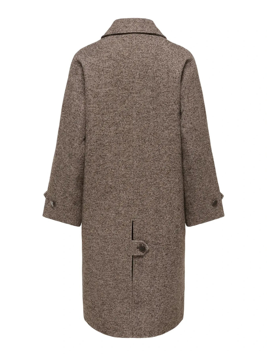 JDY - Jdyvinga Herringbone Long Coat Yfm - 5044304 Chocolate Torte Herringbone Frakker 