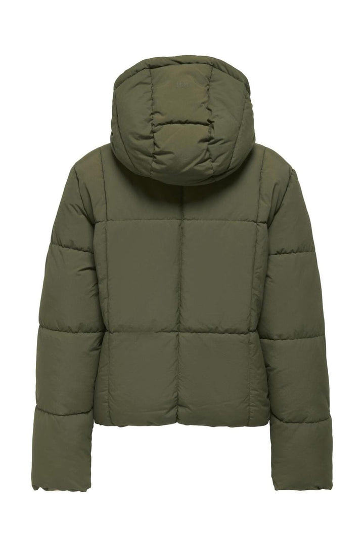 JDY - Jdywonder Short Hood Puffer Sij - 4815520 Ivy Green