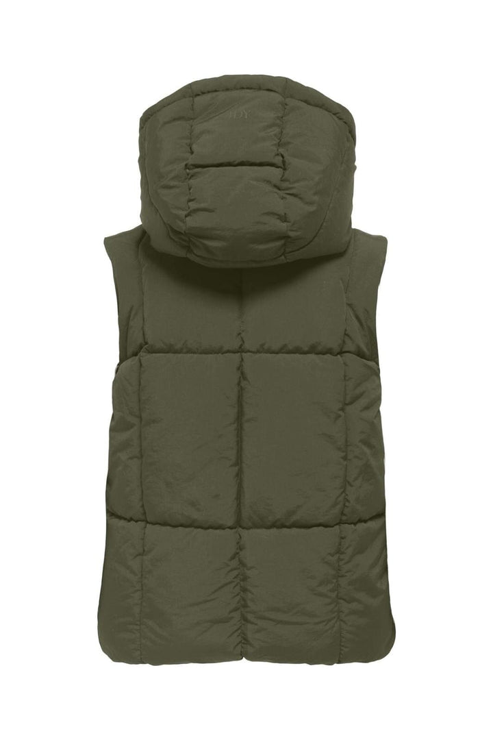 JDY - Jdywonder Short Hood Waistcoat Sij - 4868311 Ivy Green
