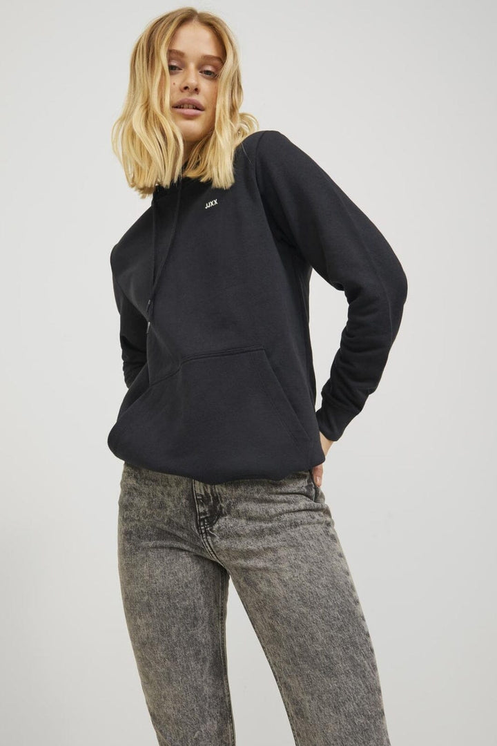 Jjxx - Jxabbie Rlx Ls Every Hood Swt - 4080136 Black White Jjxx Logo