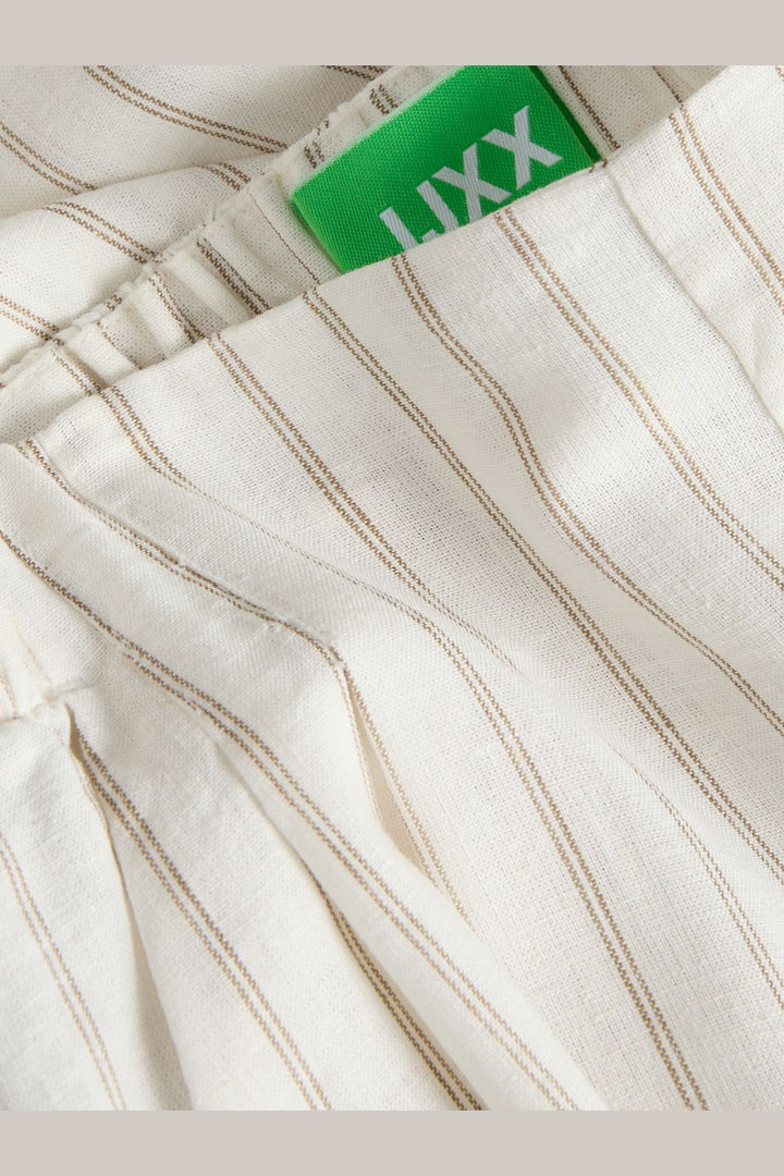 Jjxx - Jxalmira Linen Blend Pant Ln - 4919744 Blanc De Blanc Silver Mink