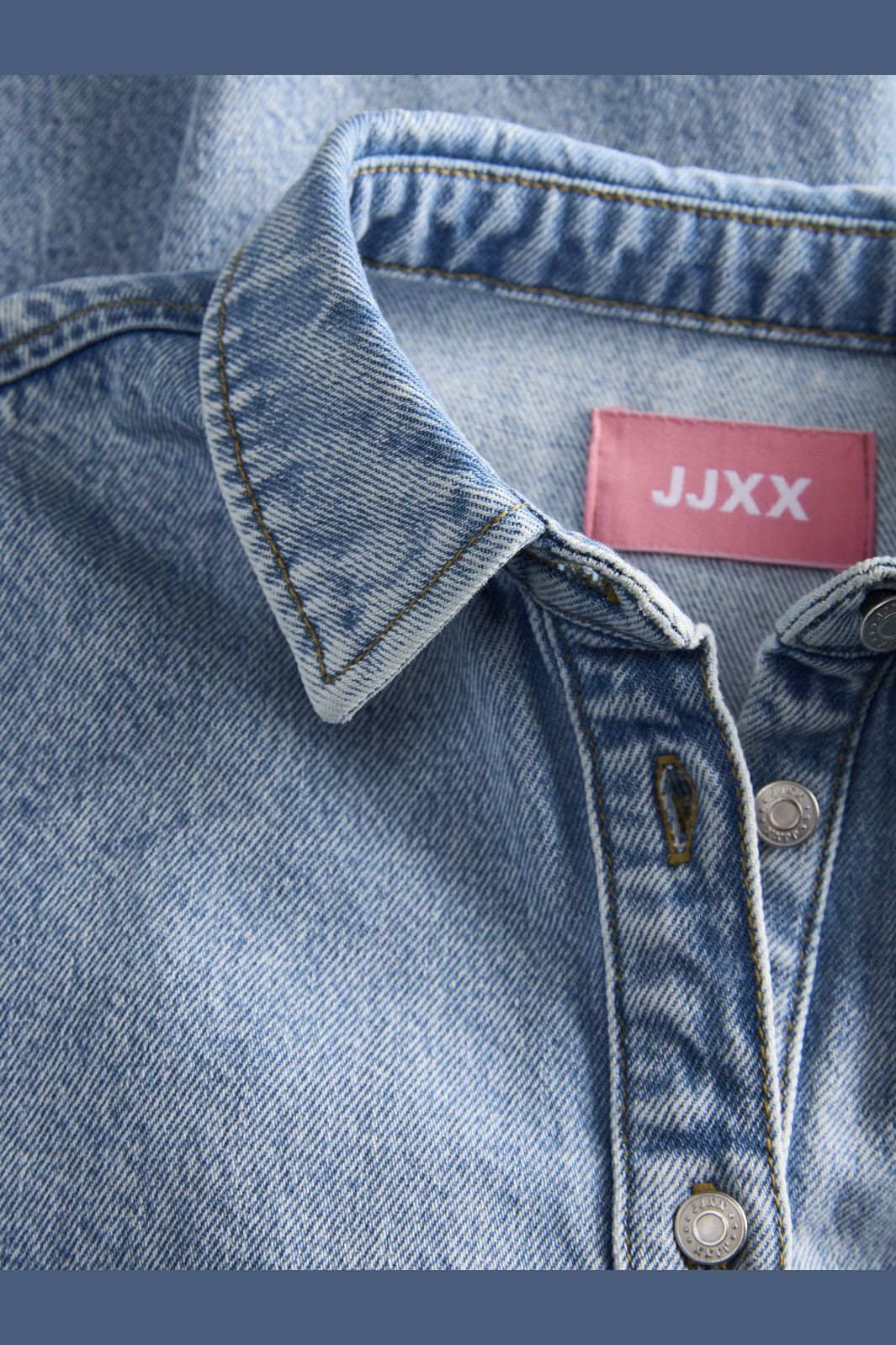 Jjxx - Jxamara Sille Ss Short Dress Sn - 4907322 Light Blue Denim