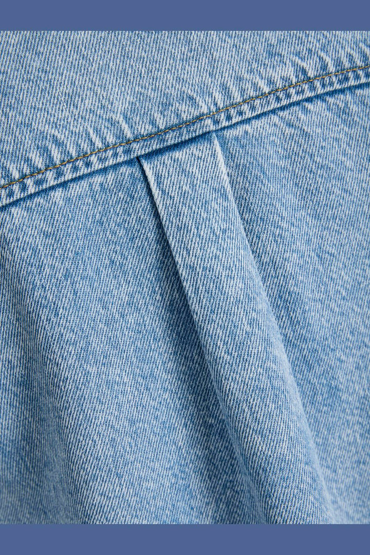 Jjxx - Jxamara Sille Ss Short Dress Sn - 4907322 Light Blue Denim