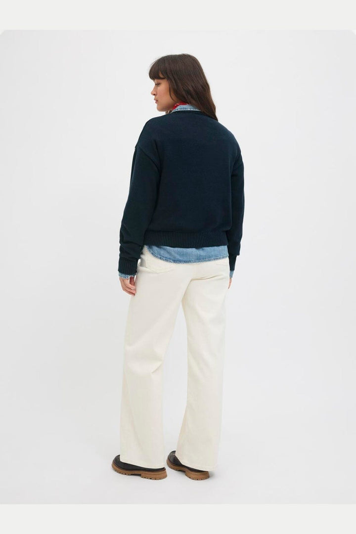 Jjxx - Jxbrook Crew Neck Knit - 4842271 Maritime Blue /Studio