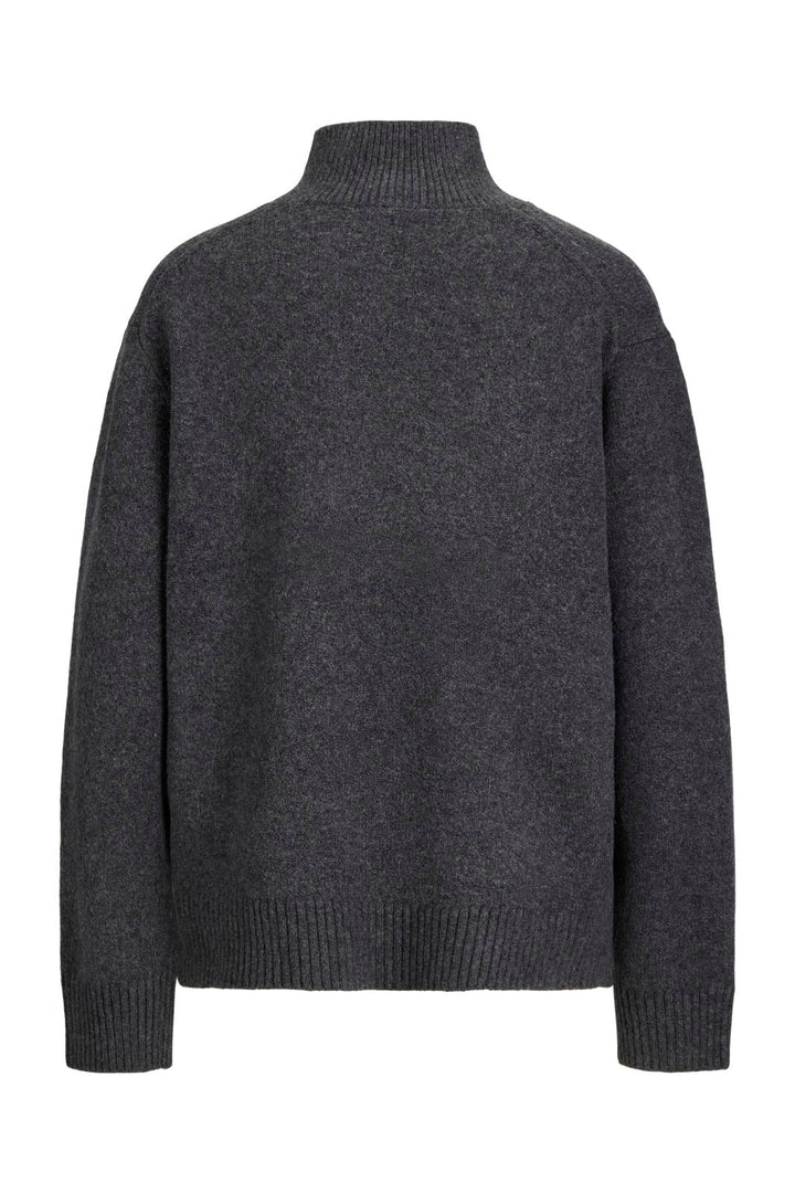 Jjxx - Jxcharlie High Neck Knit - 5057148 Dark Grey Melange