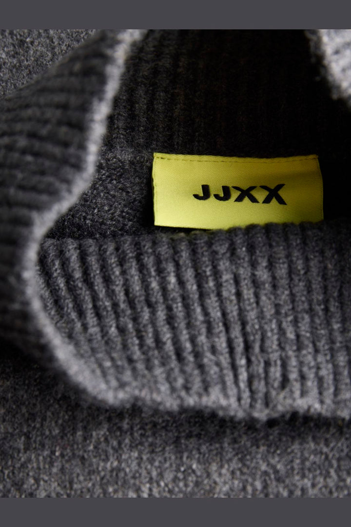 Jjxx - Jxcharlie High Neck Knit - 5057148 Dark Grey Melange