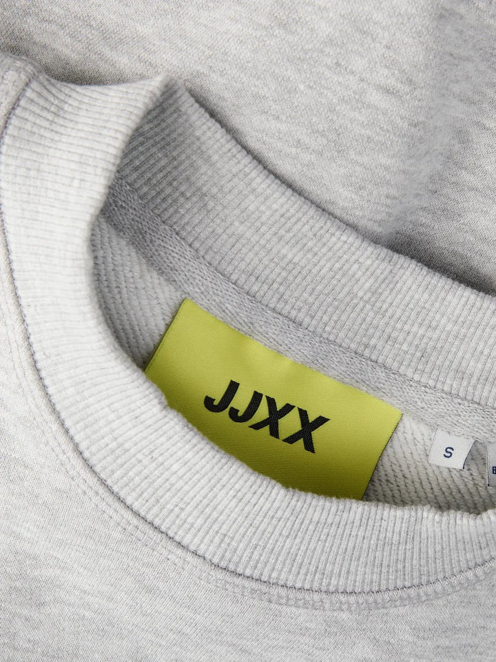 Jjxx - Jxcora Oversize Ls Crew Swt - 4949812 Light Grey Melange Sweatshirts 