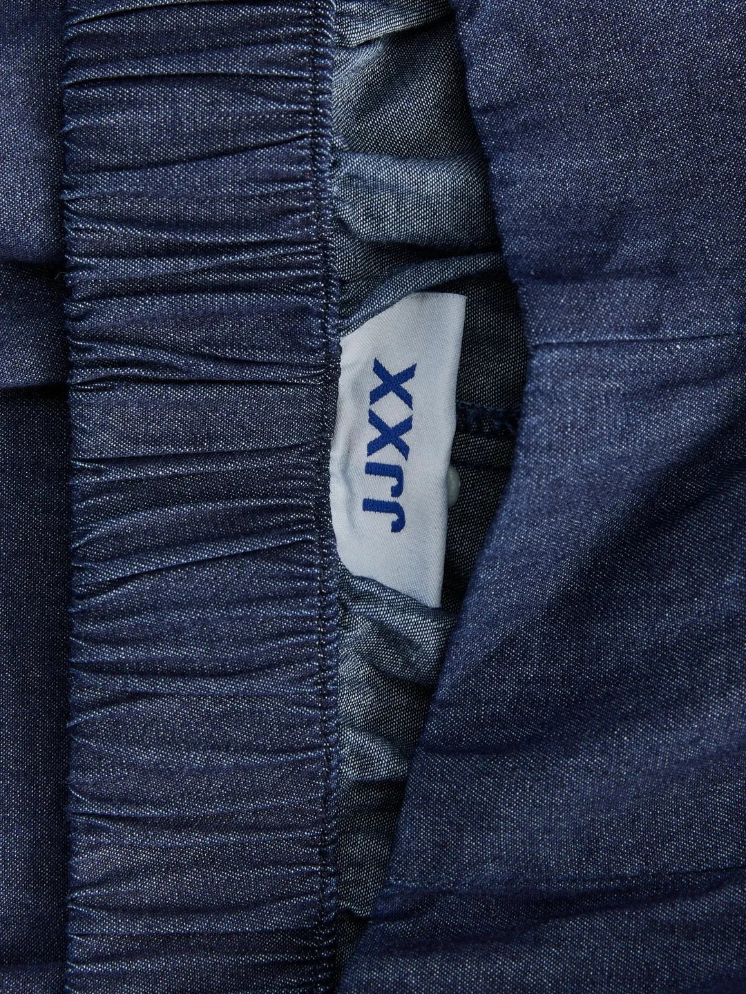 Jjxx - Jxdebby Chambrey Wide Pants - 4954871 Dark Blue Denim Bukser 