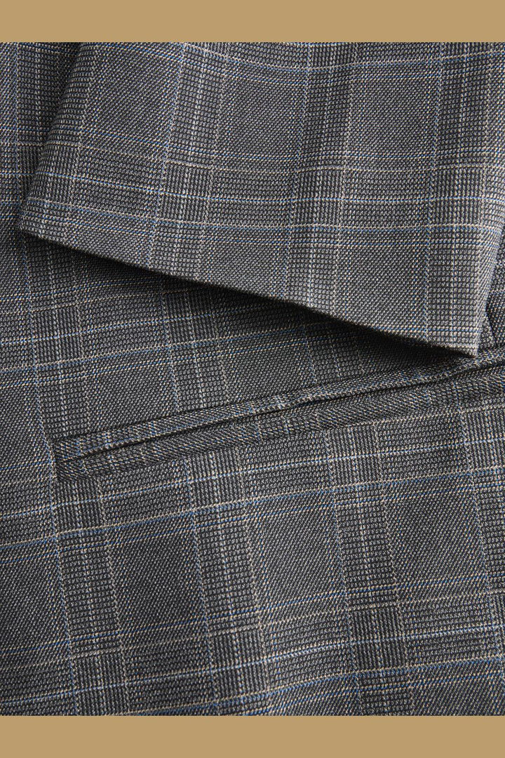 Jjxx - Jxellis Boyfriend Blazer Tlr - 4781428 Dark Grey Melange Check