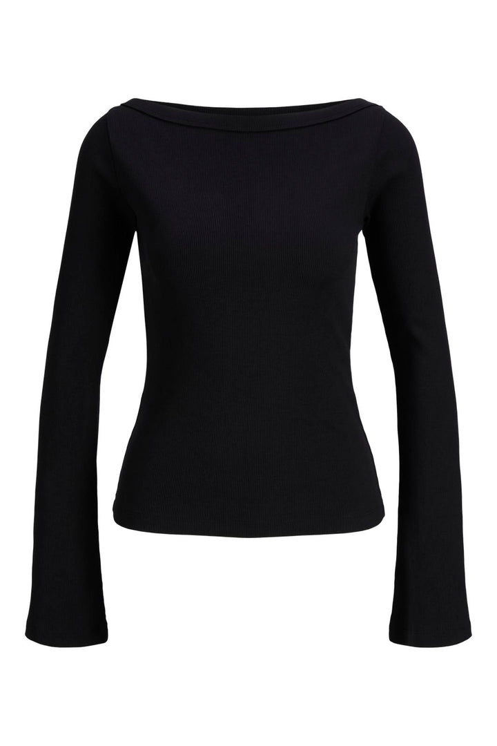 Jjxx - Jxfifi Str Boatneck Ls Wide Top - 5200677 Black