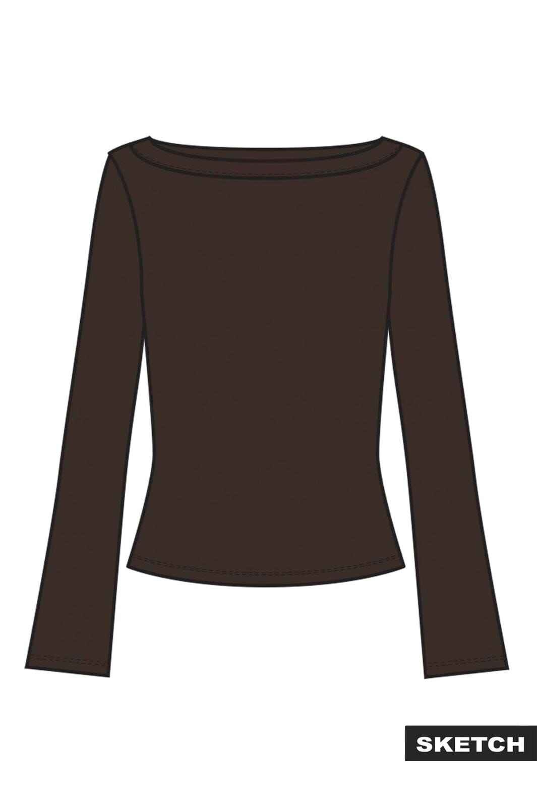 Jjxx - Jxfifi Str Boatneck Ls Wide Top - 5200765 Demitasse