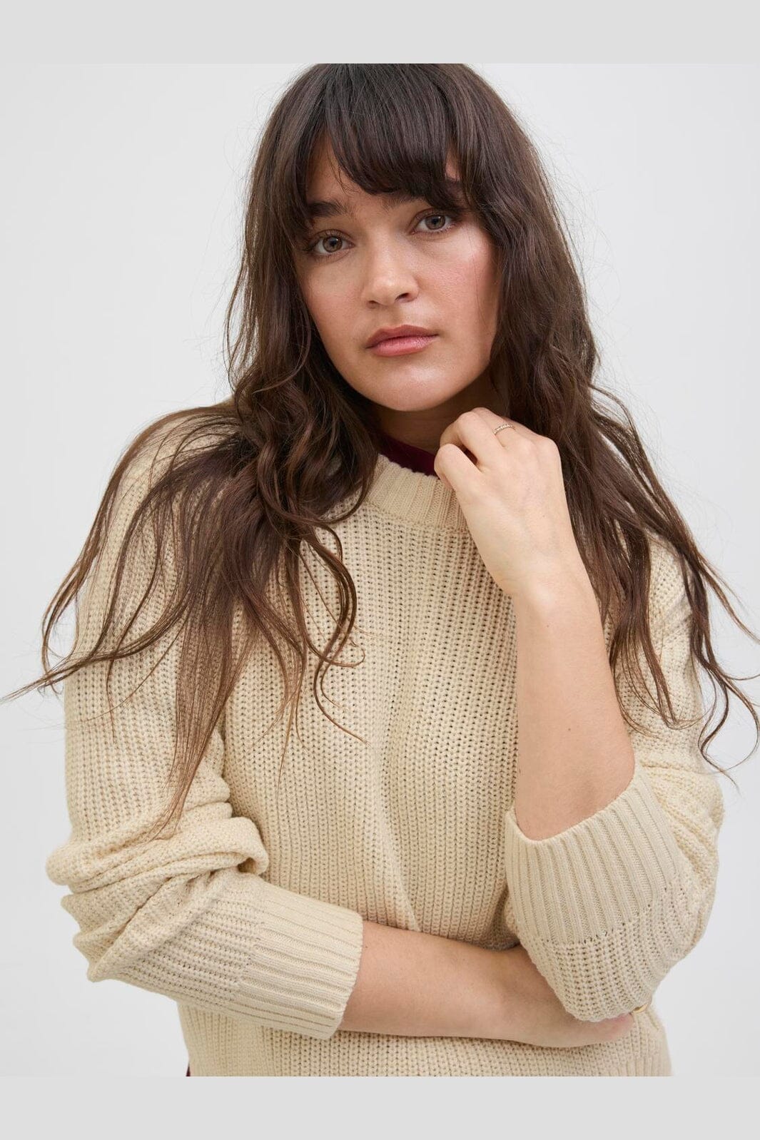 Jjxx - Jxglobal Crew Neck Knit - 4897332 Moonbeam