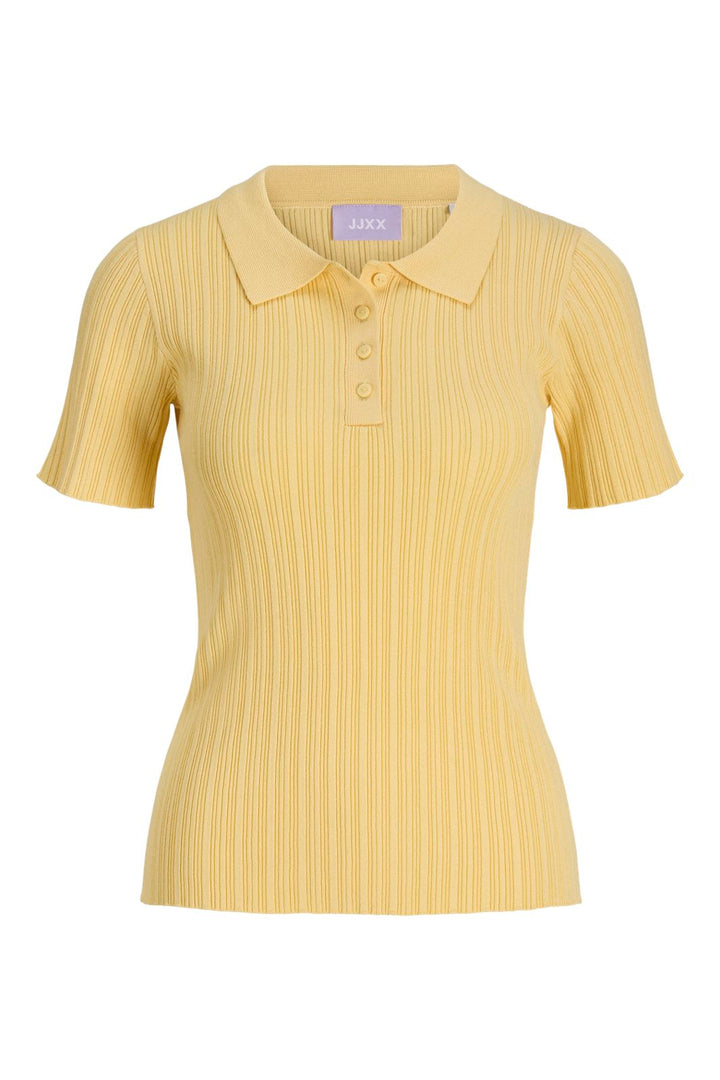 Jjxx - Jxhadley Tight Ss Polo Knit - 4916146 Sunlight