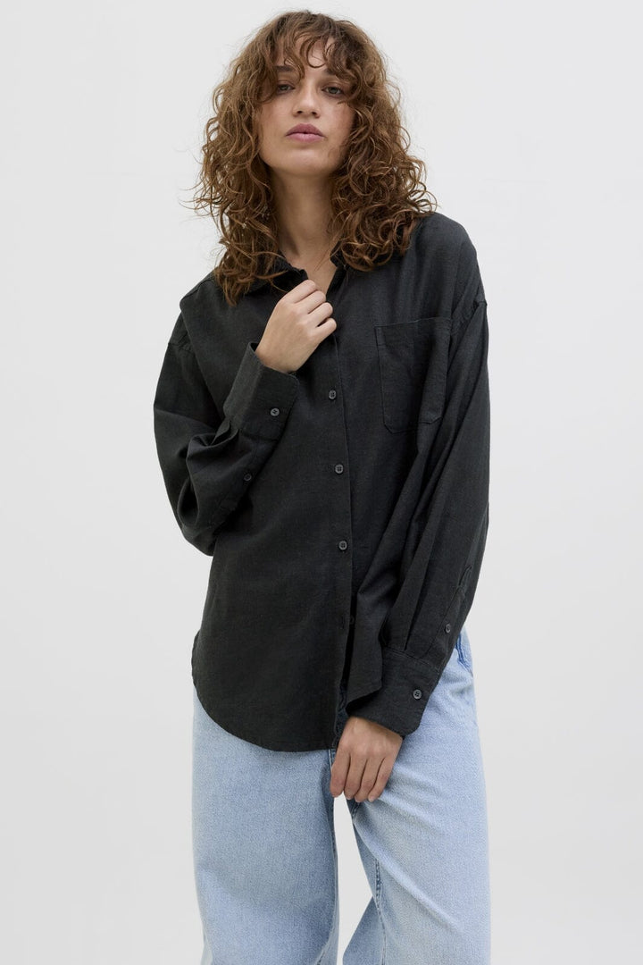 Jjxx - Jxjamie Breeze Summer Ls Shirt Sn - 4653026 Black
