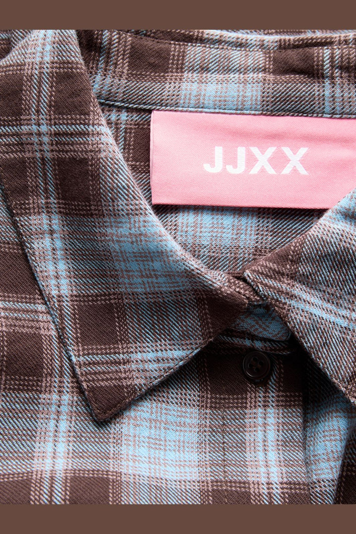 Jjxx - Jxjamie Check Flannel Ls Shirt Sn - 5040585 Skyway Carafe