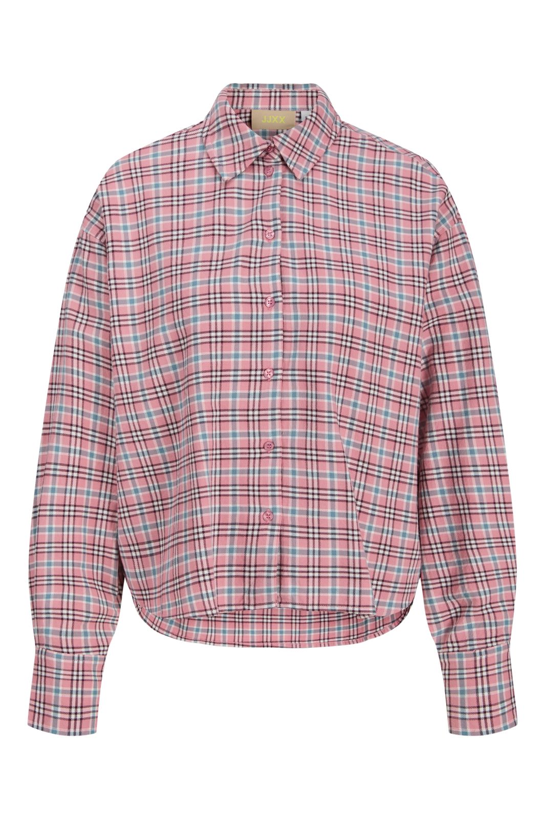 Jjxx - Jxjamie Check Flannel Ls Short Shirt - 5040719 Orchid Smoke Skyway