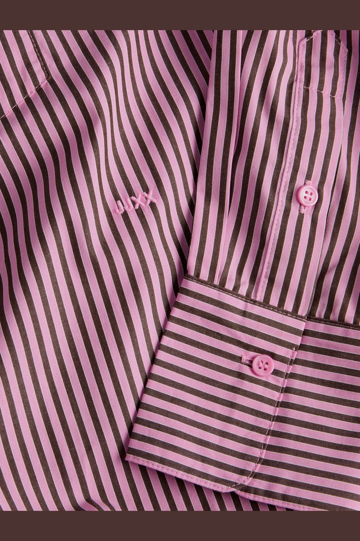 Jjxx - Jxjamie Ls Relaxed Poplin Shirt - 5040519 Orchid Smoke Demitasse