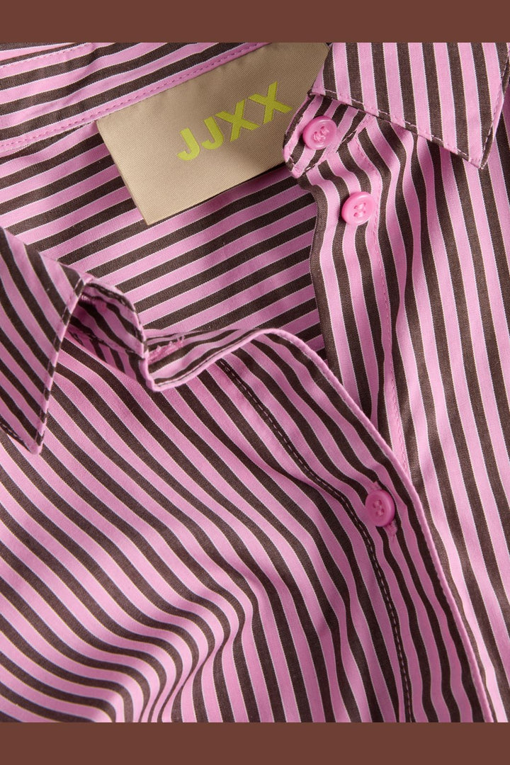 Jjxx - Jxjamie Ls Relaxed Poplin Shirt - 5040519 Orchid Smoke Demitasse
