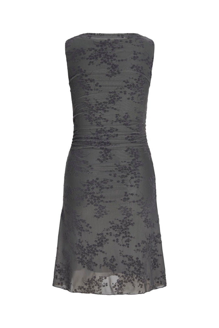 Jjxx - Jxjasmin Minna Flock Sl Dress Ln - 5034522 Steel Gray