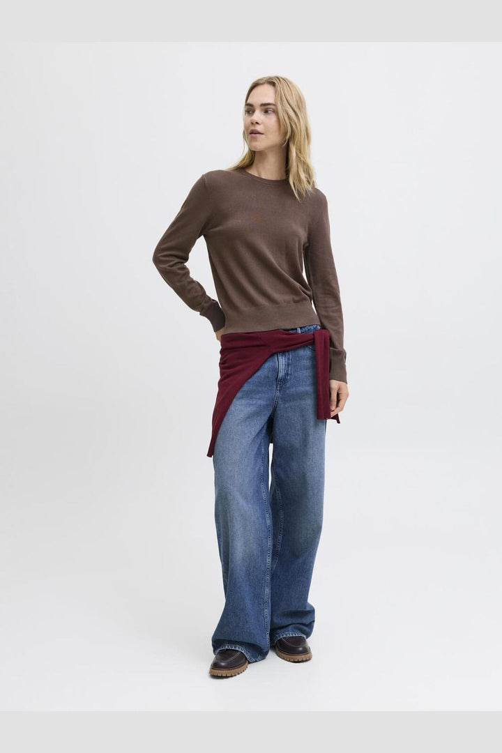 Jjxx - Jxlayla Comfy Ls Crew Neck Knit Ln - 4933790 Bracken