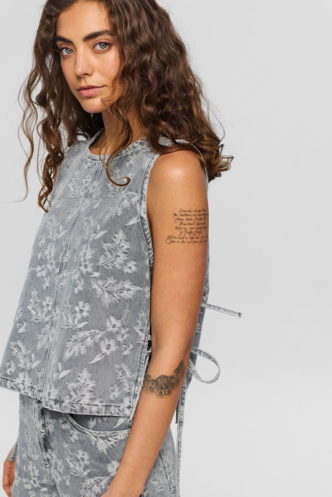 Jjxx - Jxmabel Sl Top R367 - 4992965 Grey Denim Toppe 