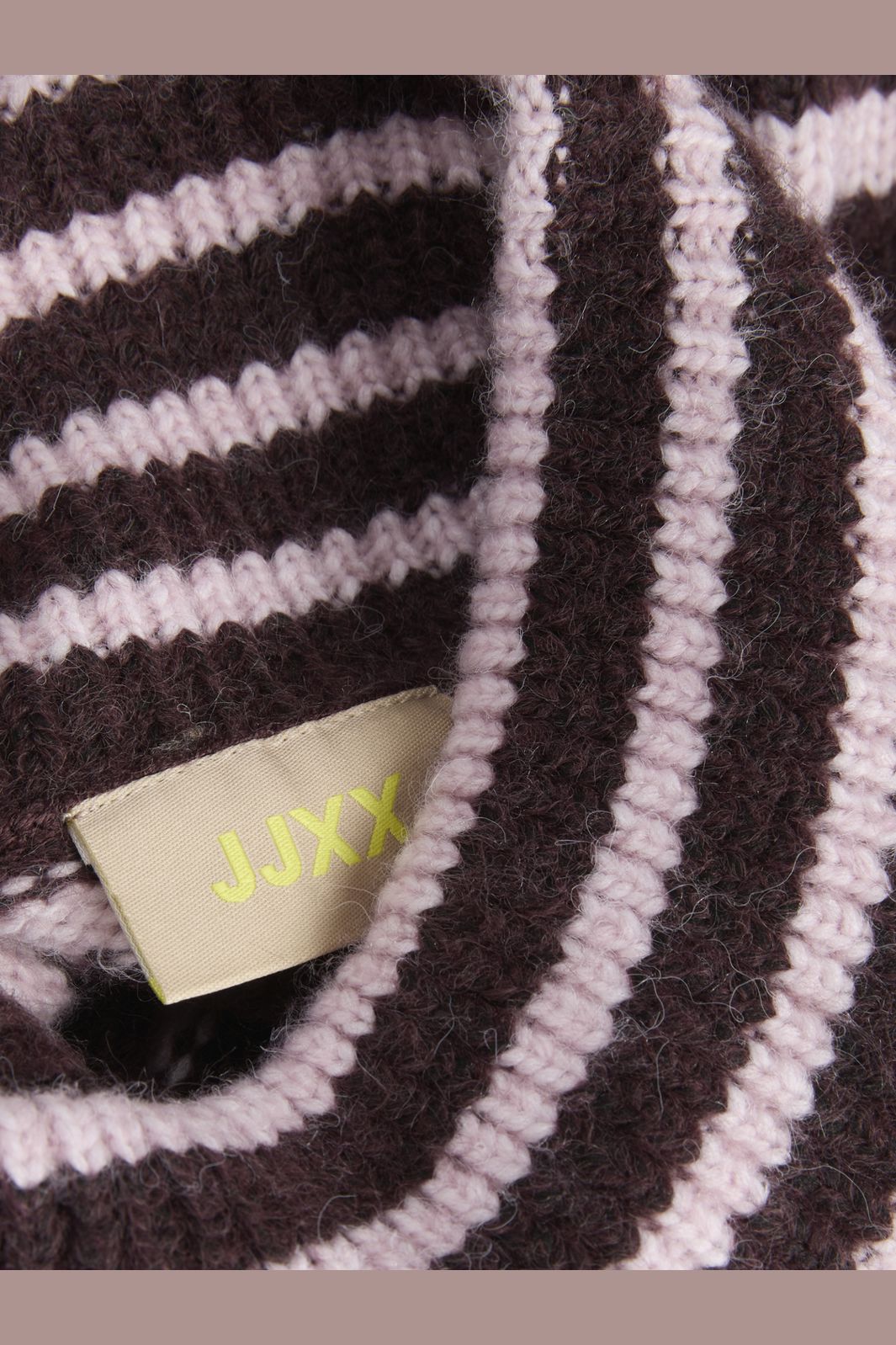 Jjxx - Jxrosanna Roll Neck Knit - 5128808 Fudge / Pink Nectar