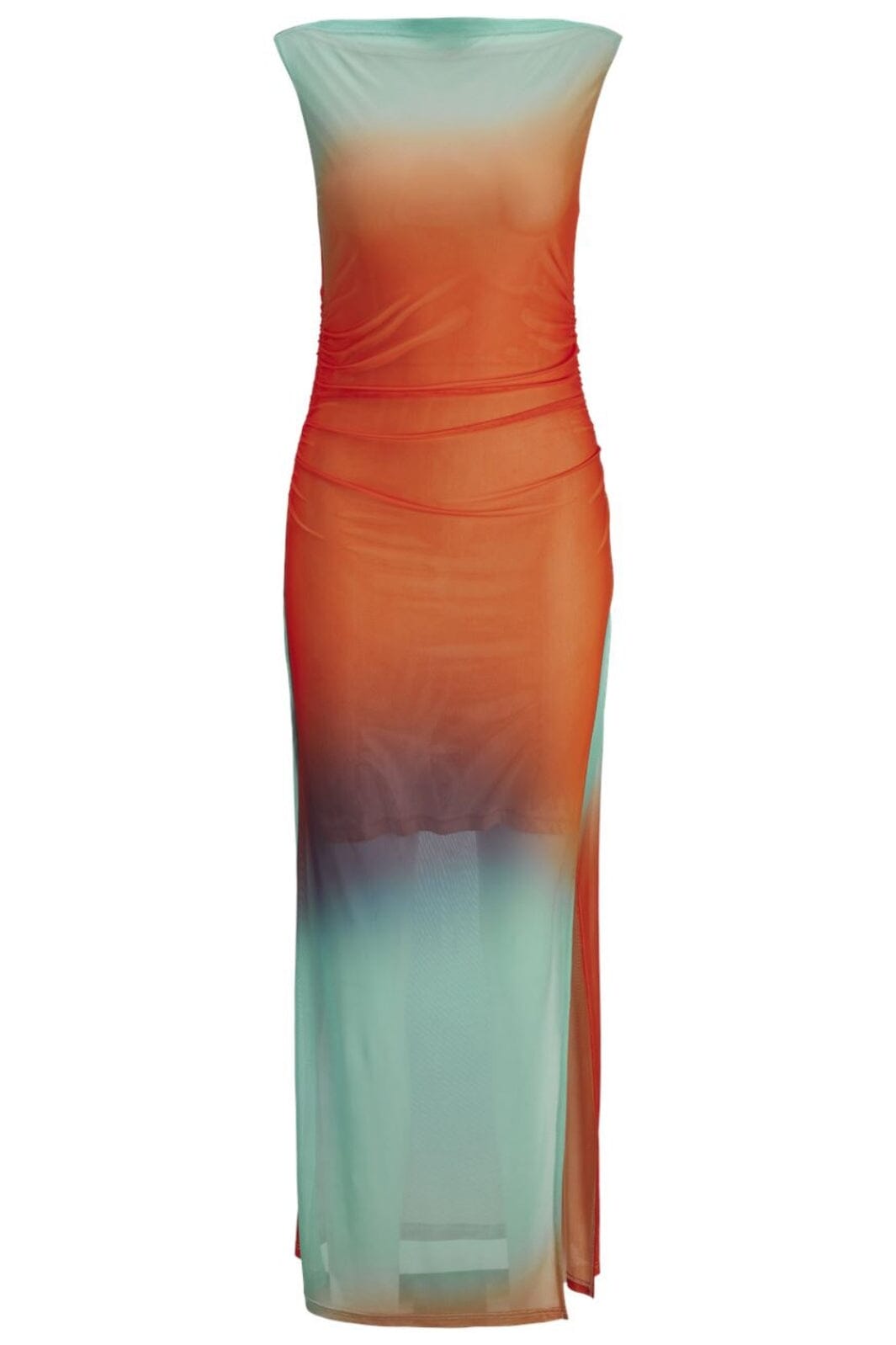 Jjxx - Jxstella Mesh Sl Dress - 4765367 Morning Glory Colorful Blur Kjoler 