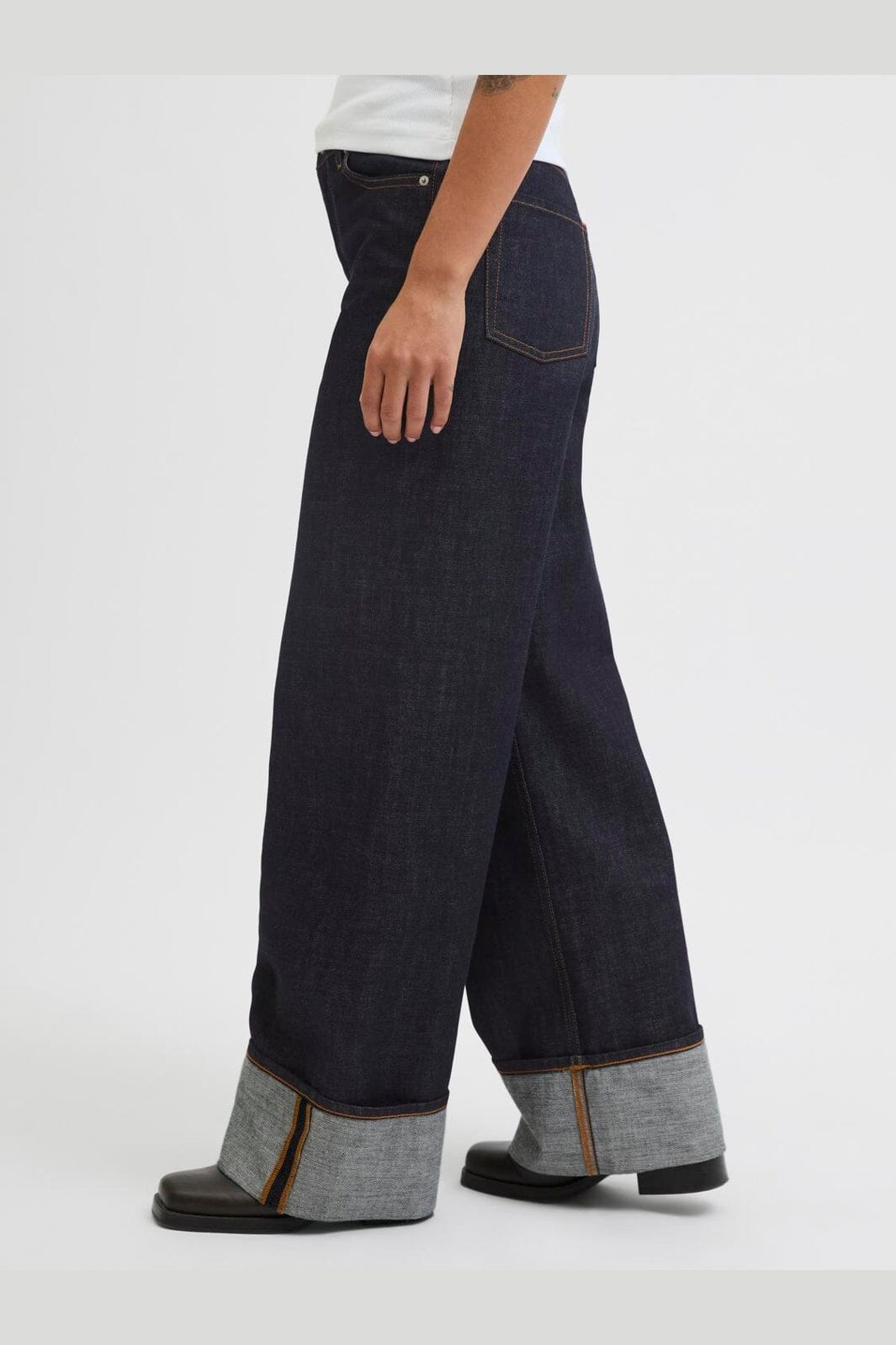 Jjxx - Jxtokyo Vega Wide Fold Up R269 - 4825097 Dark Blue Denim
