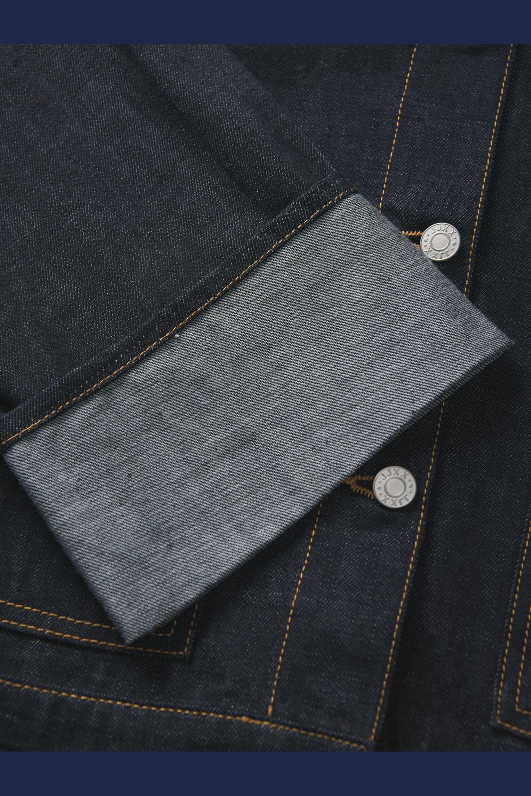 Jjxx - Jxvega Denim Jacket Fold Up R269 - 4825511 Dark Blue Denim