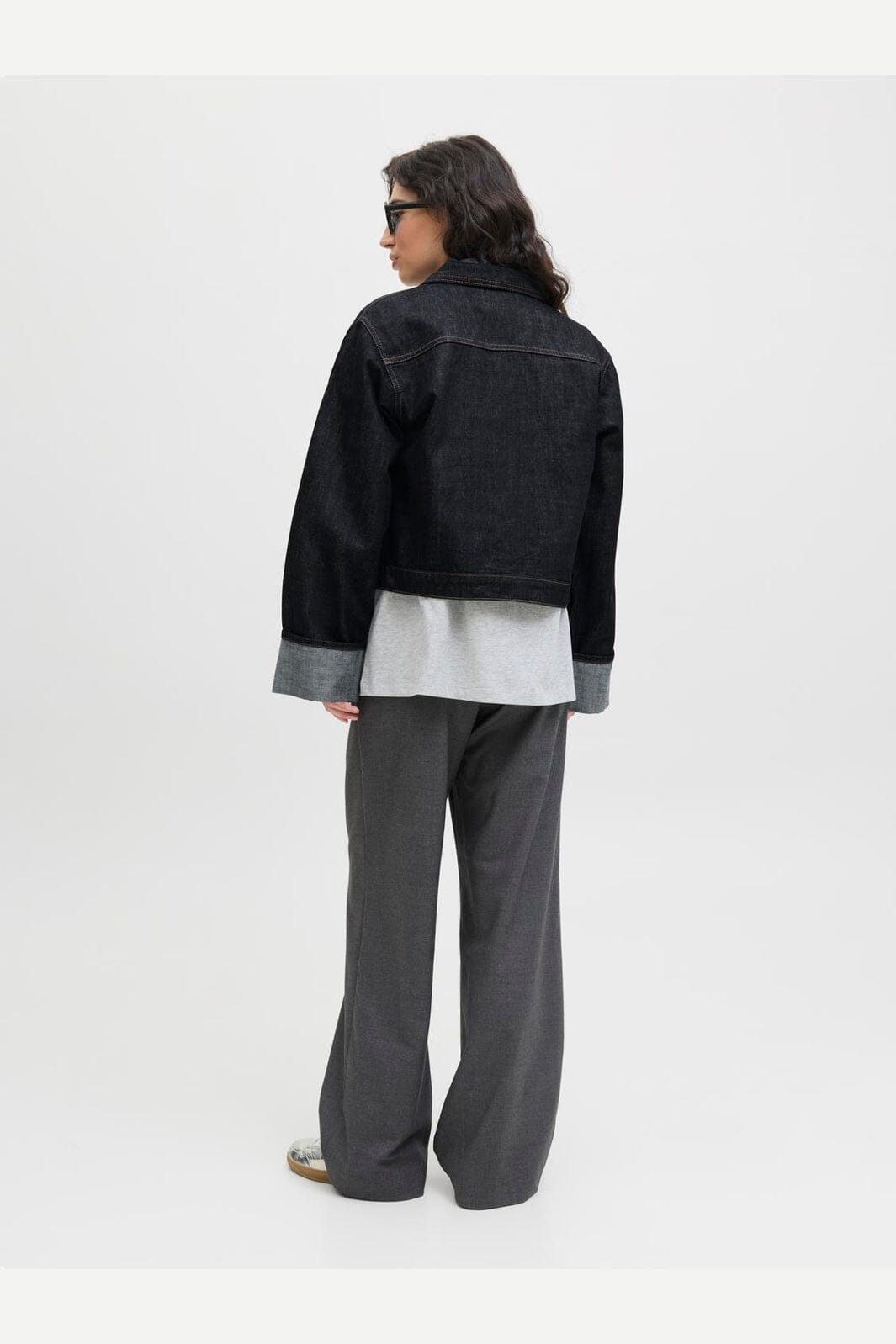 Jjxx - Jxvega Denim Jacket Fold Up R269 - 4825511 Dark Blue Denim
