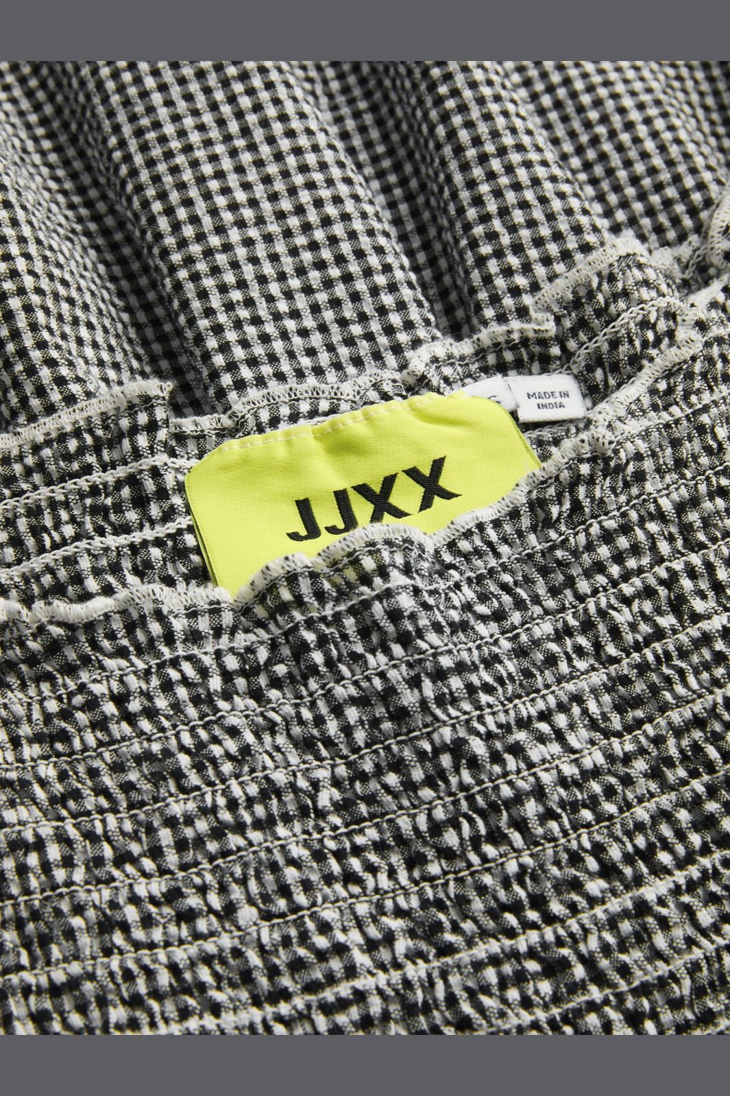Jjxx - Jxzoe Seersucker Ss Smock Dress - 4984824 Black Blanc De Blanc