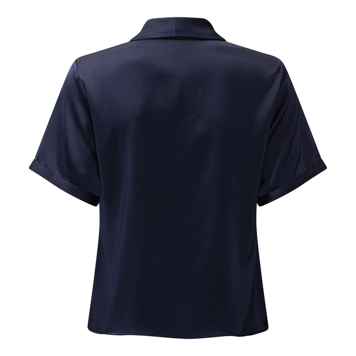 Karmamia - Audrey Blouse (Short) 2346 - Semi Rich Ink Blue Bluser 