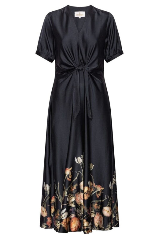 Karmamia - Faye Dress 2307 - Black Blossom Kjoler 