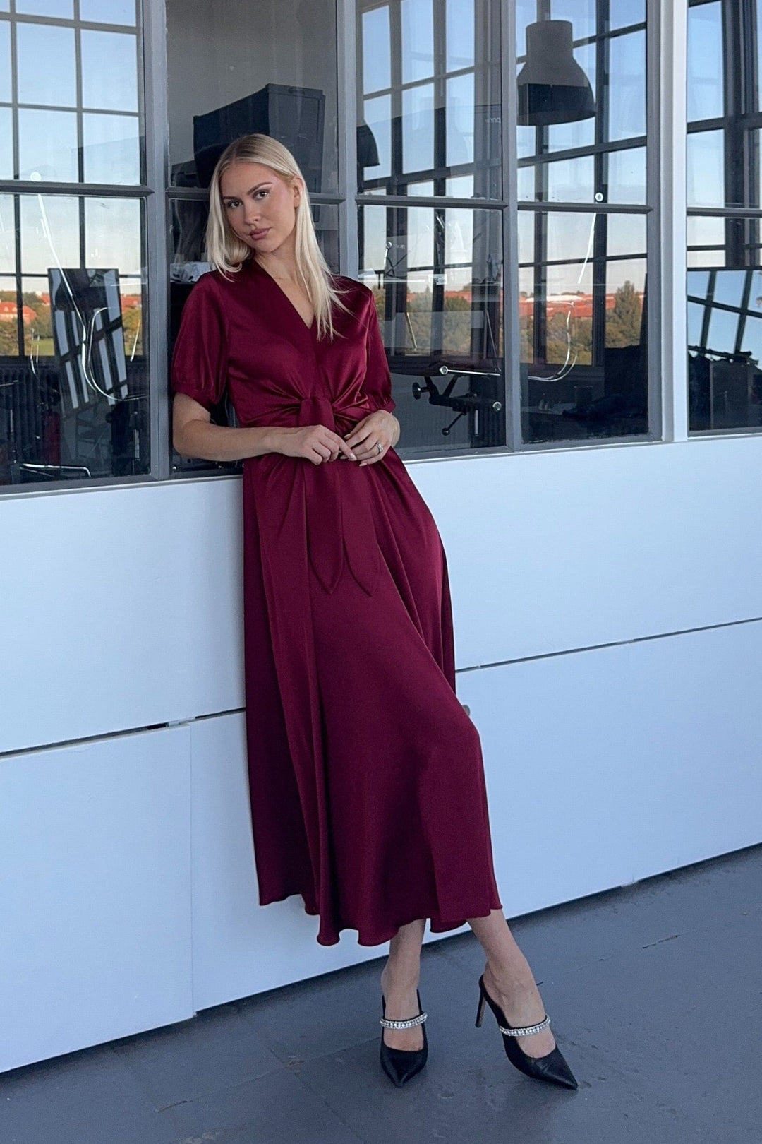 Karmamia - Faye Dress 2308 - Semi Rich Merlot Kjoler 