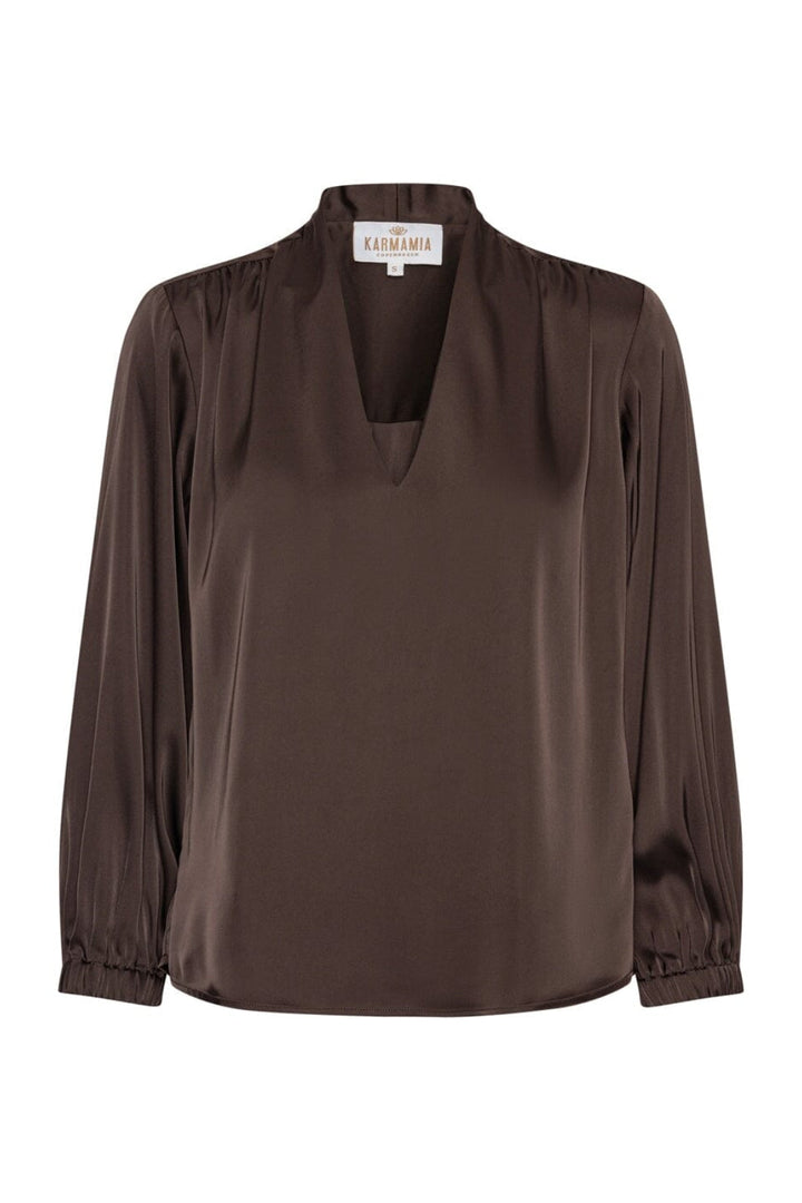 Karmamia - Jody Blouse 2499 - Semi Rich Dark Brown