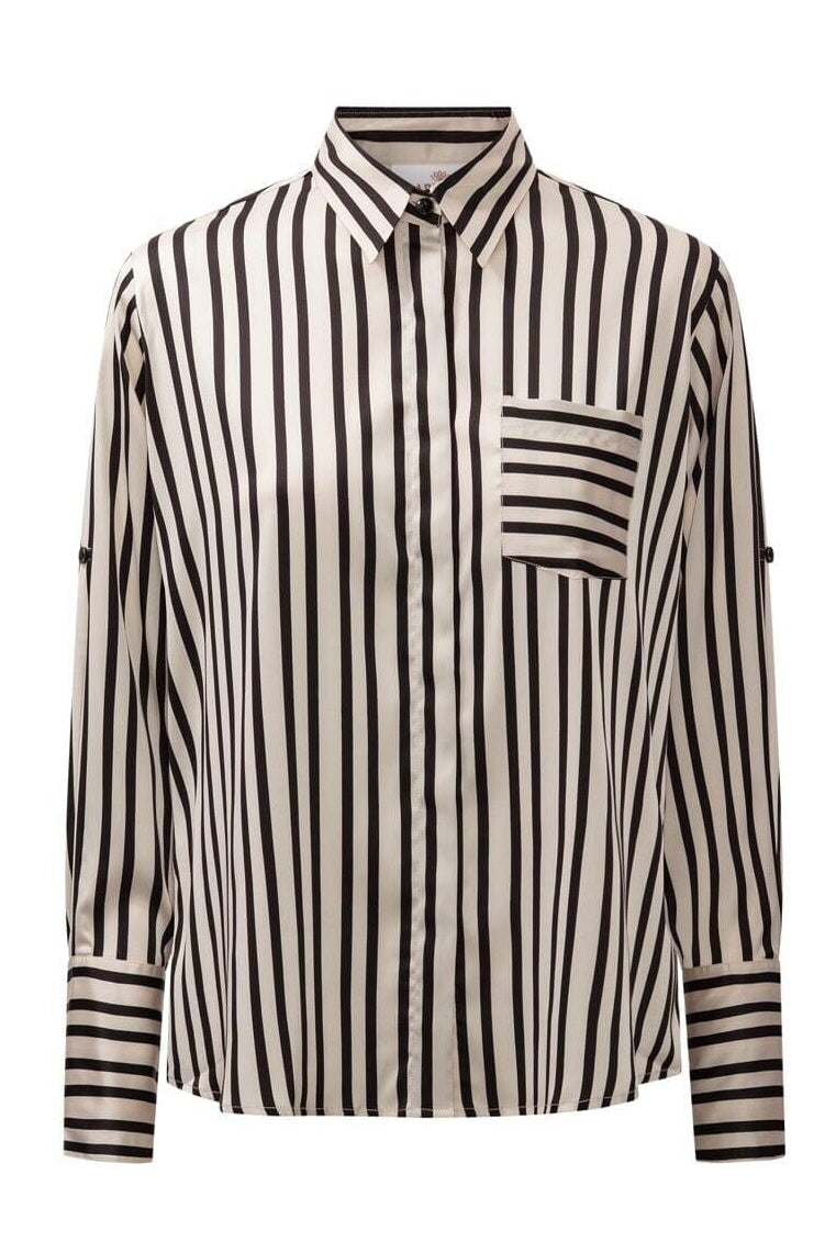 Karmamia - Mason Shirt 2353 - Black Stripe