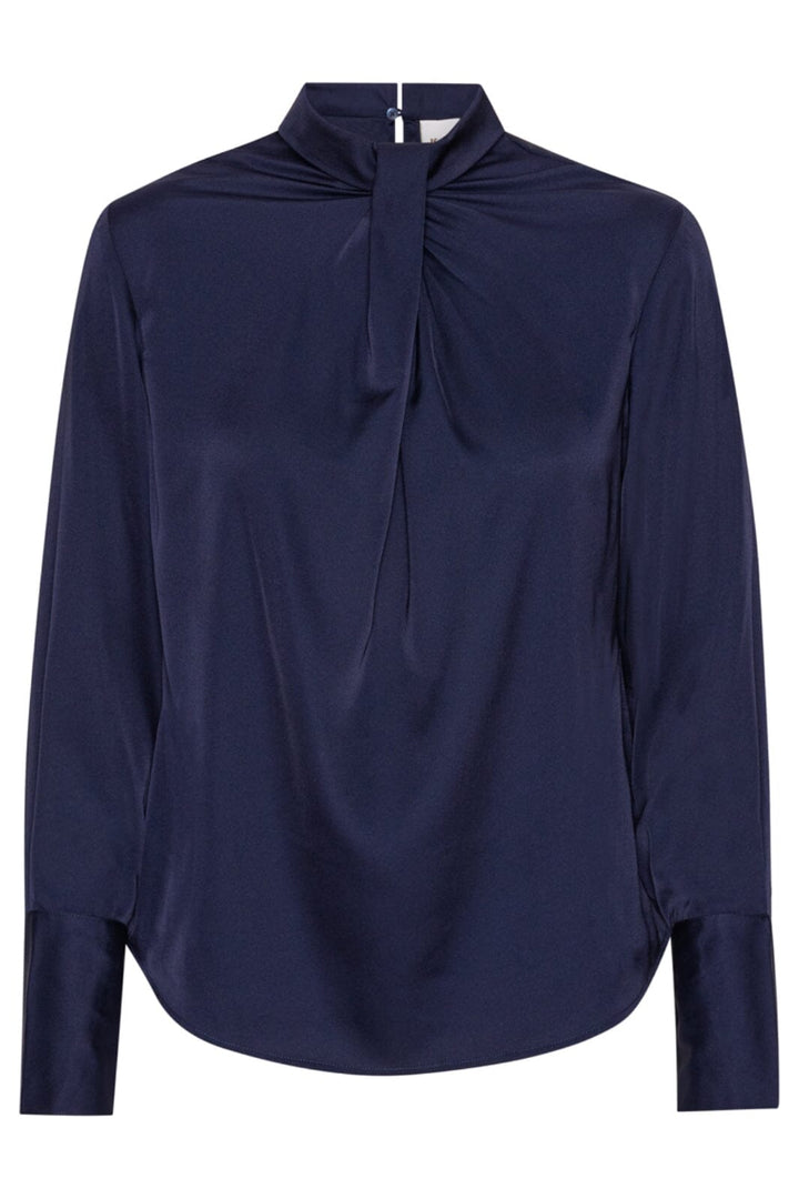 Karmamia - Tara Blouse - Oxford Blue Bluser 