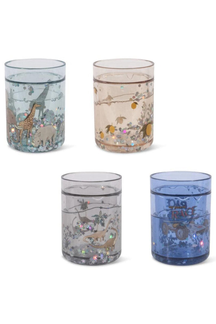 Konges Sløjd - 4 Pack Glitter Cups Ks103196 - Blue Mix