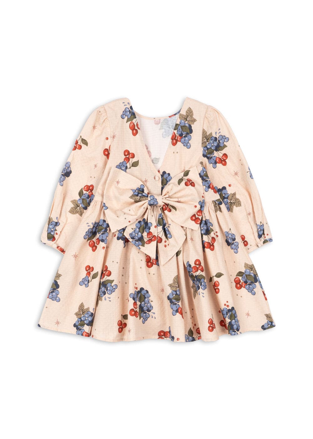 Konges Sløjd - Avi Ls Bow Dress Gots Ks104203 - Cremona Kjoler 