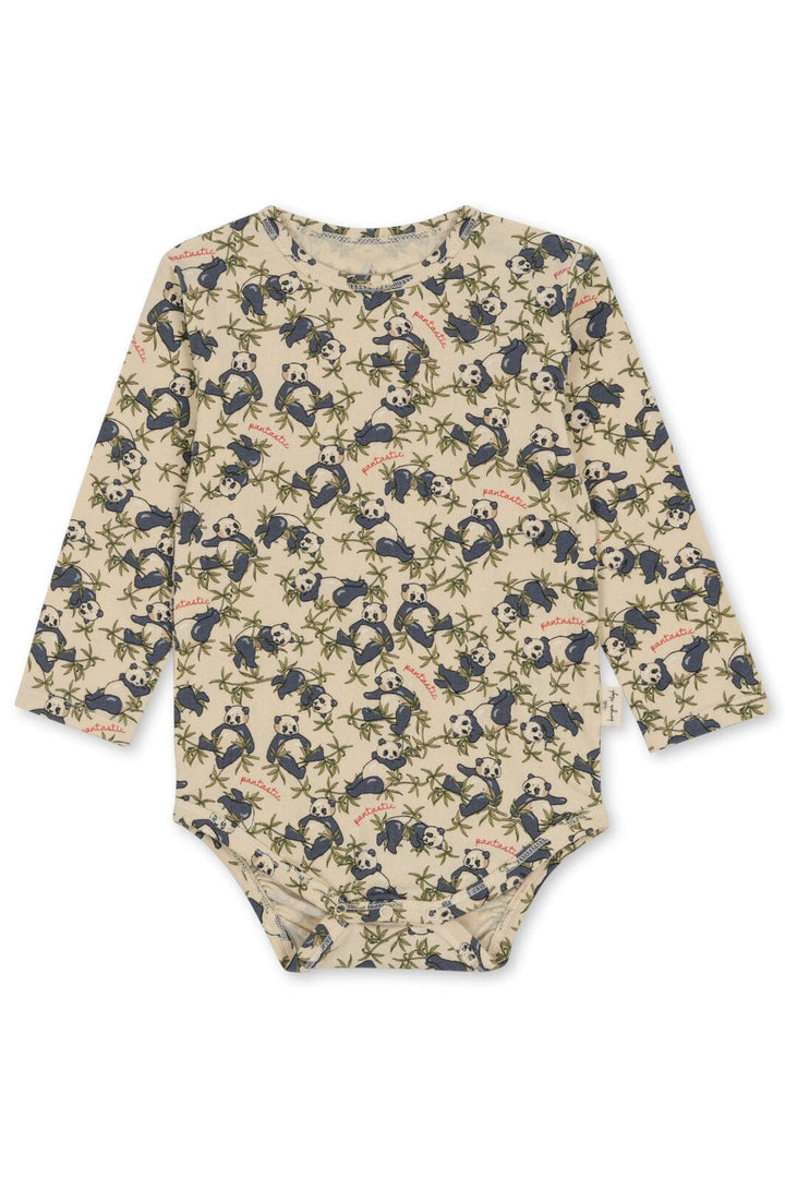 Konges Sløjd - Basic Ls Body Gots - Panda Bodystockings 