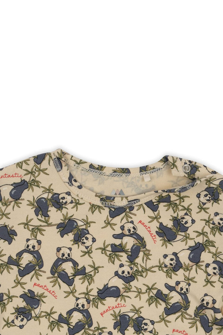 Konges Sløjd - Basic Ls Body Gots - Panda Bodystockings 