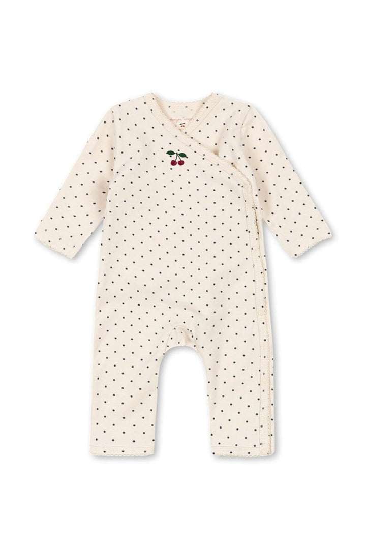 Konges Sløjd - Basic Newborn Onesie Gots Ks105898 - Blue Dot