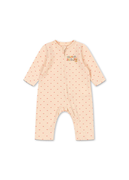 Konges Sløjd - Basic Zip Onesie Gots Ks105901 - Teddy Coeur