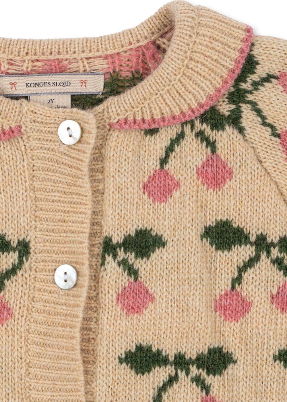 Konges Sløjd - Belou Collar Cardigan Ks105907 - Cherry