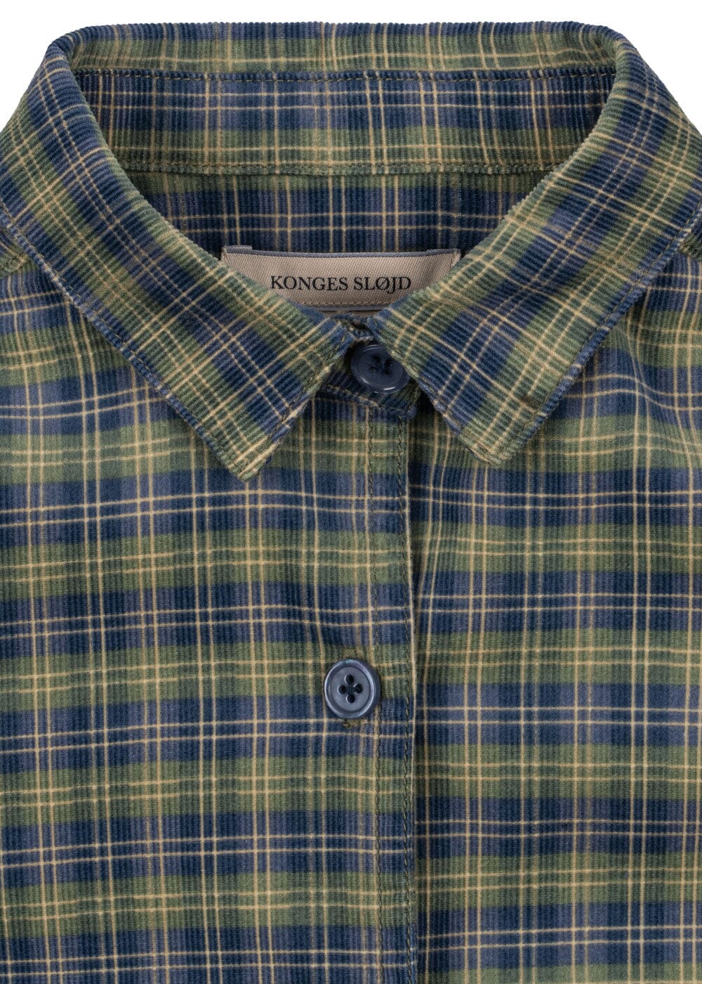 Konges Sløjd - Cara Ls Shirt Gots Ks108135 - Laurel Blue Check Skjorter 