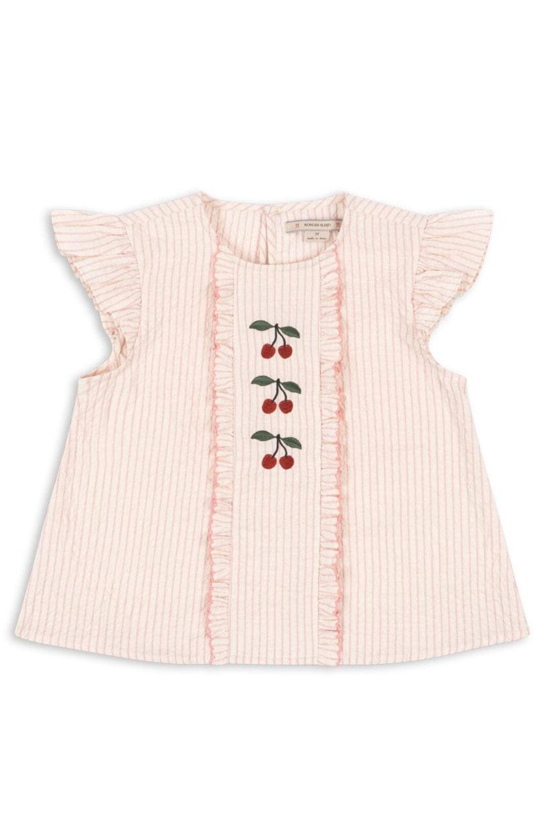 Konges Sløjd - Ellie Frill Top Gots Ks103070 - Peony Stripe