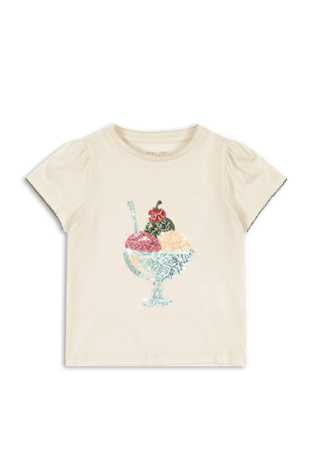 Konges Sløjd - Famo Puff Tee Gots Ks104804 - Buttercream T-shirts 